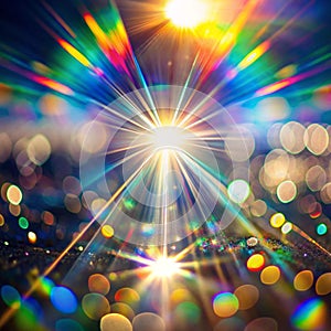 Blurred Refraction with Bokeh Light Effect