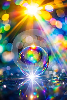 Blurred Refraction with Bokeh Light Effect