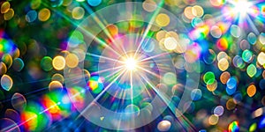 Blurred Refraction with Bokeh Light Effect