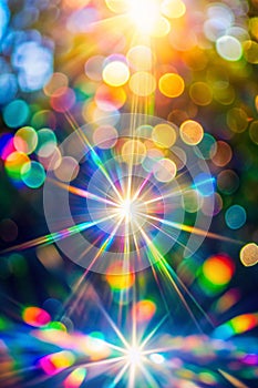 Blurred Refraction with Bokeh Light Effect