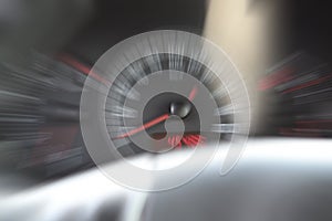 Blurred speedometer