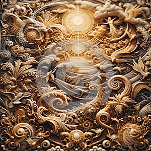 Blurred Textures A close up of unfocused textures with a mix of