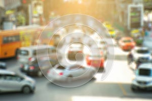 Blurred Traffic Congrestion