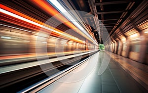 Blurred Velocity in the Tunnel. Generative AI