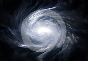 Blurred Whirlwind in the Clouds