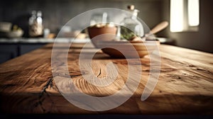 blurred window background with table