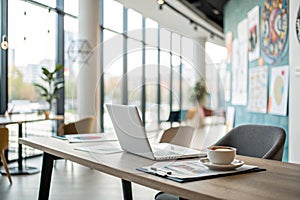 Blurring the Background in a Modern Office Interior