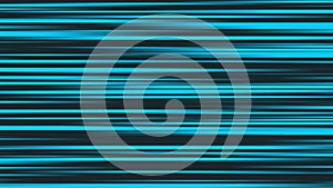 Blurry glowing blue stripes in motion on a black background