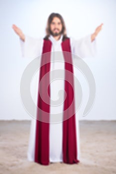 Blurry photo of Christ