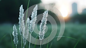 Blurry Photo Grass Blowing The Wind