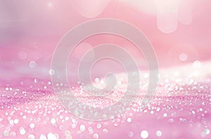 Blurry Pink and White Background With Sparkle