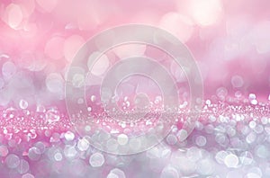 Blurry Pink and White Background With Sparkle