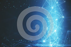 Blurry polygonal backdrop