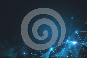 Blurry polygonal backdrop