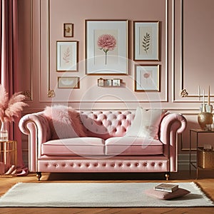 Blush Pink Sofa Provides a soft and romantic touch Envision ab photo