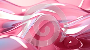 Blush Serenity: A Luxurious Pink Glass Curvature