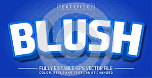 Blush text editable style effect