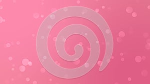 Blush and Tickle Me Pink bokeh gradient motion background loop. Moving bubbles colorful blurred animation. Floating circles with