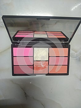 Blushers with different shades
