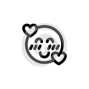 Blushing Emoticon Icon