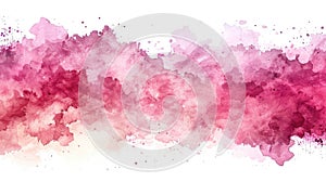 Blushing Watercolor Bloom: A Delicate Pink Stain of Creativity - This title evokes the softness and beauty of the pink