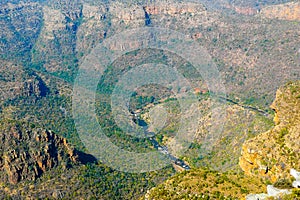 Blyde river canyon aerial view