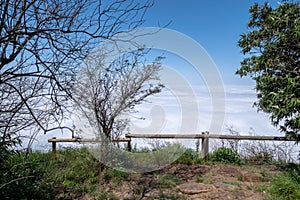Blyde River Canyon submerged in cloud, Panorama Route, Graskop, Mpumalanga, South Africa