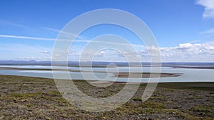 BlÃ¶ndolon lake on the end of the Kjolur