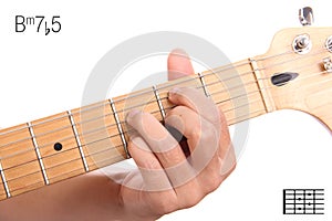 Bm7b5 guitar chord tutorial