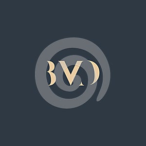 BMD abstract letter logo