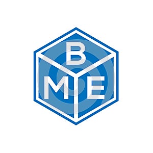 BME letter logo design on black background. BME creative initials letter logo concept. BME letter design