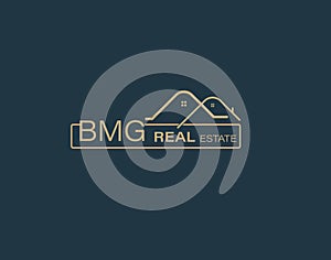 BMG Real Estate and Consultants Logo Design Vectors images. Luxury Real Estate Logo Design photo