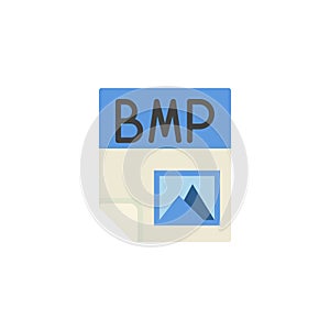 BMP file format flat icon photo