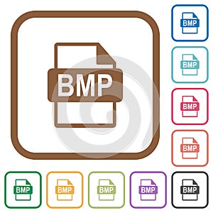 BMP file format simple icons photo