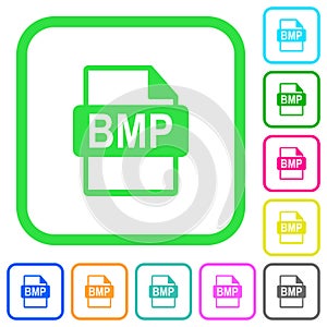 BMP file format vivid colored flat icons icons photo