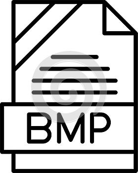 BMP Outline Vector Icon