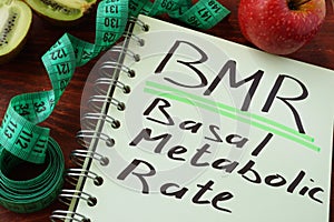 BMR Basal metabolic rate