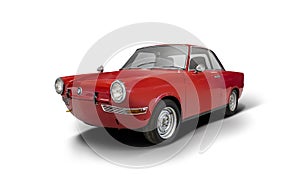 BMW 700 coupe isolated on white