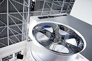 The bmw car wheel hub