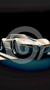 BMW CS Vintage redesign 507 concept car, Generative AI