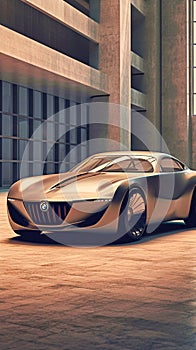 BMW CS Vintage redesign 507 concept car, Generative AI