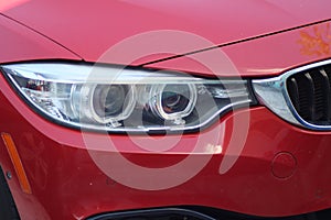 BMW front passenger headlight