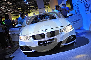 BMW 428i convertible on display at BMW World 2014