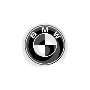 BMW logo editorial illustrative on white background