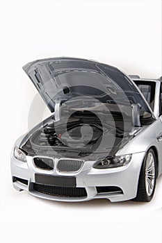 BMW M3 bonnet open photo