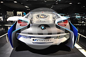 BMW Vision Efficient Dynamics concept car on display in BMW Museum