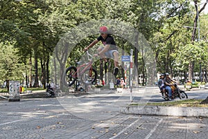 BMX acrobat in Vietnam