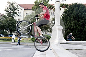 BMX acrobat