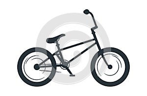 BMX bicycle vector silhouette illustration