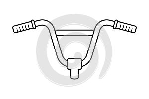 BMX Bike Handlebars Vector